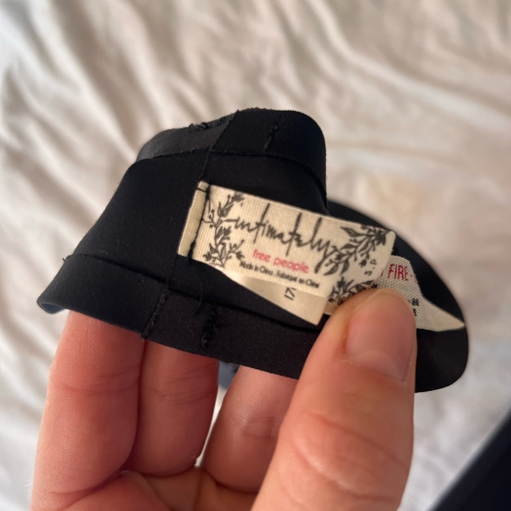 Free People Movement Erin Scuba Black Bralette - Picture 5 of 6